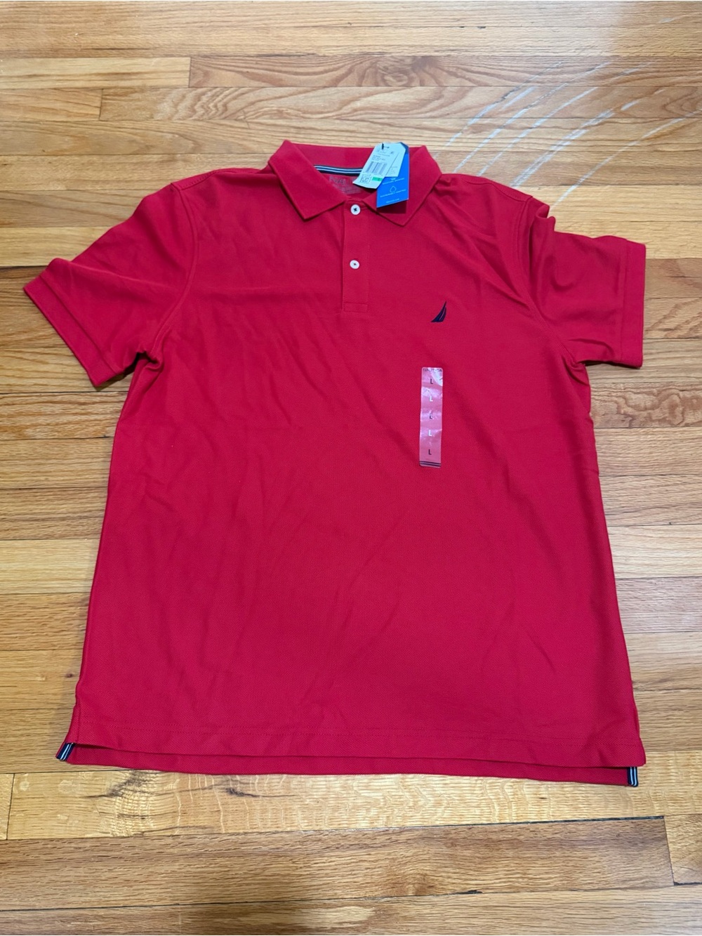 Nautica Men's Red Polo Shirt L NWT